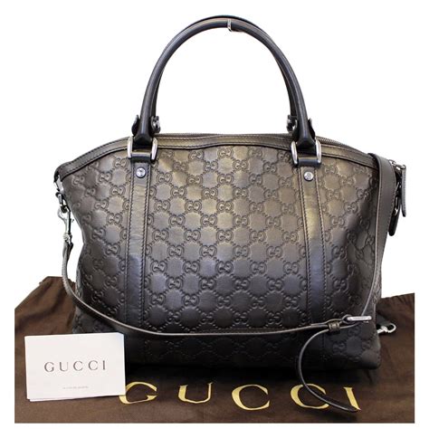 gucci leather shoulder bag